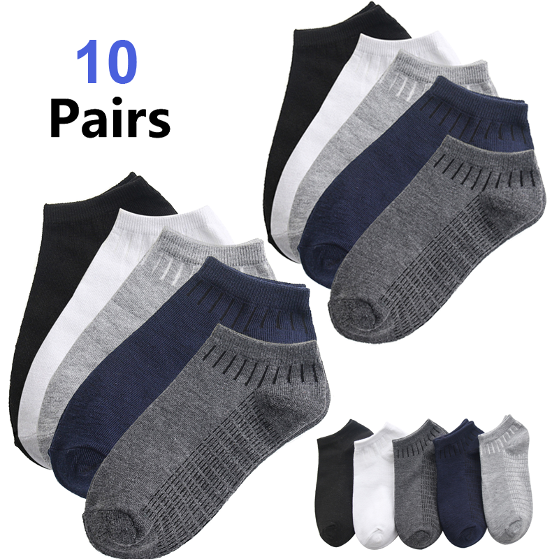 Ankle Sock Low Cut - 5/10 Pairs Men's Ankle Socks Assorted