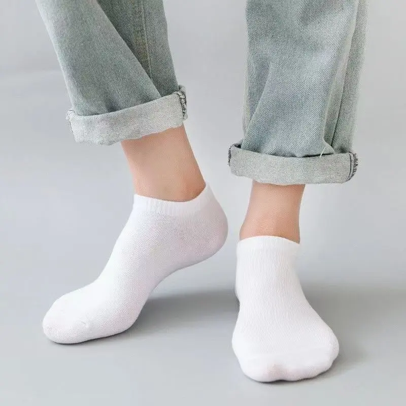 5 Pairs Unisex Casual Plain Co - Ankle Sock Low Cut avis et prix