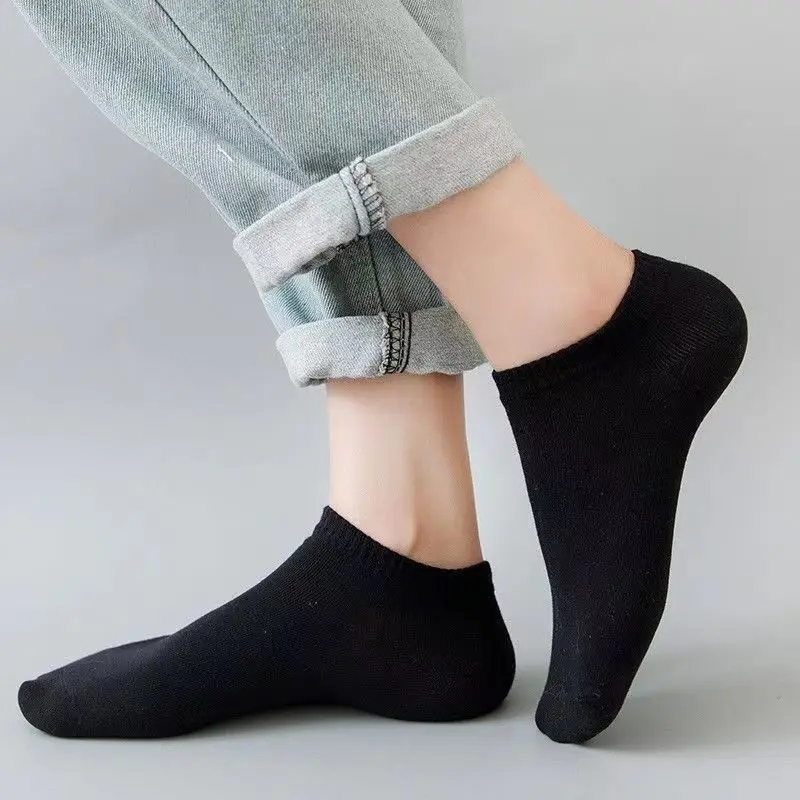 5 Pairs Unisex Casual Plain Co - Ankle Sock Low Cut avis et prix