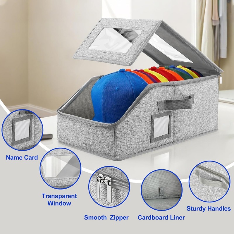 Foldable Zipper Baseball Cap S - Sock Organizer Tray avis et prix