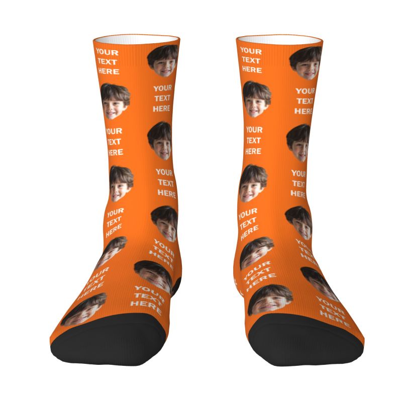Personalized Photo Text Custom - Dress Sock Men avis et prix