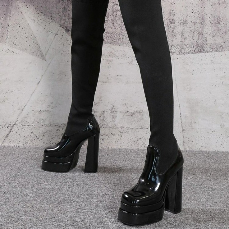 Women Boots Platform Over The  - Knee High Sock Women avis et prix