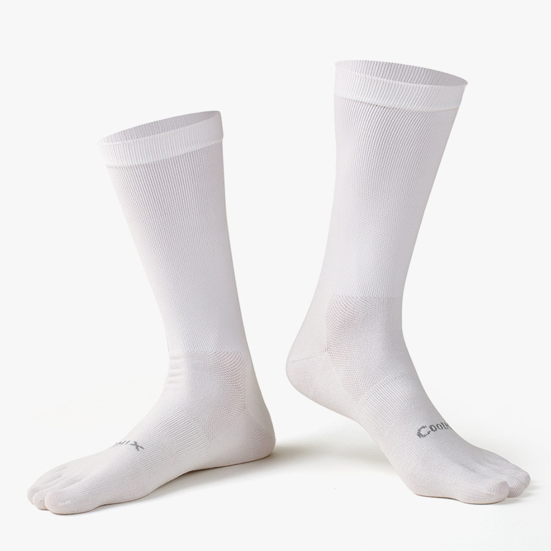 1/5 Pairs Men's High Crew Five - Toe Sock Split avis et prix