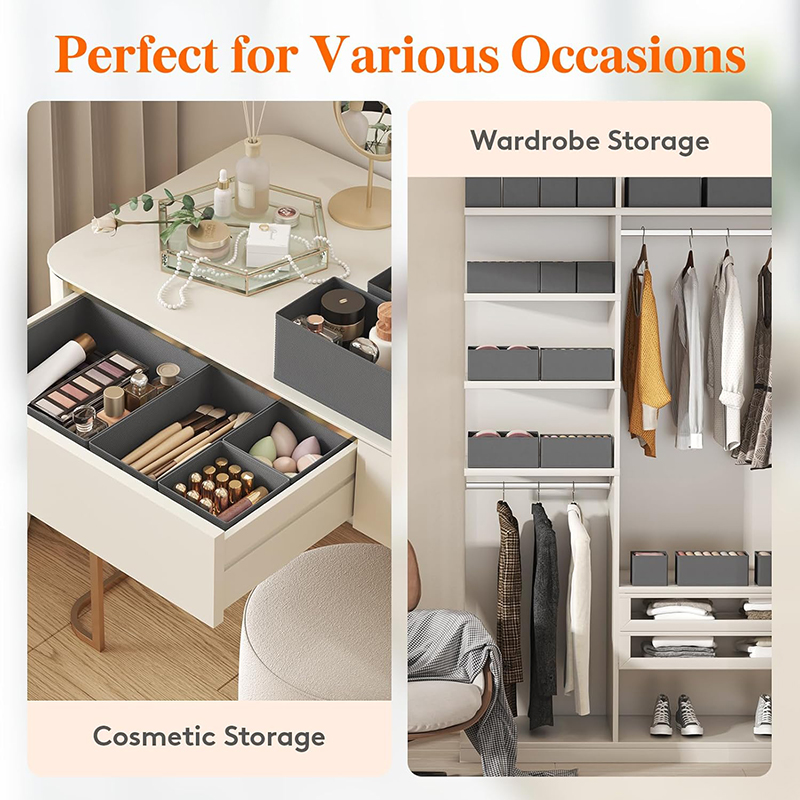 Drawer Organizer Non-woven Fab - Sock Organizer Tray avis et prix