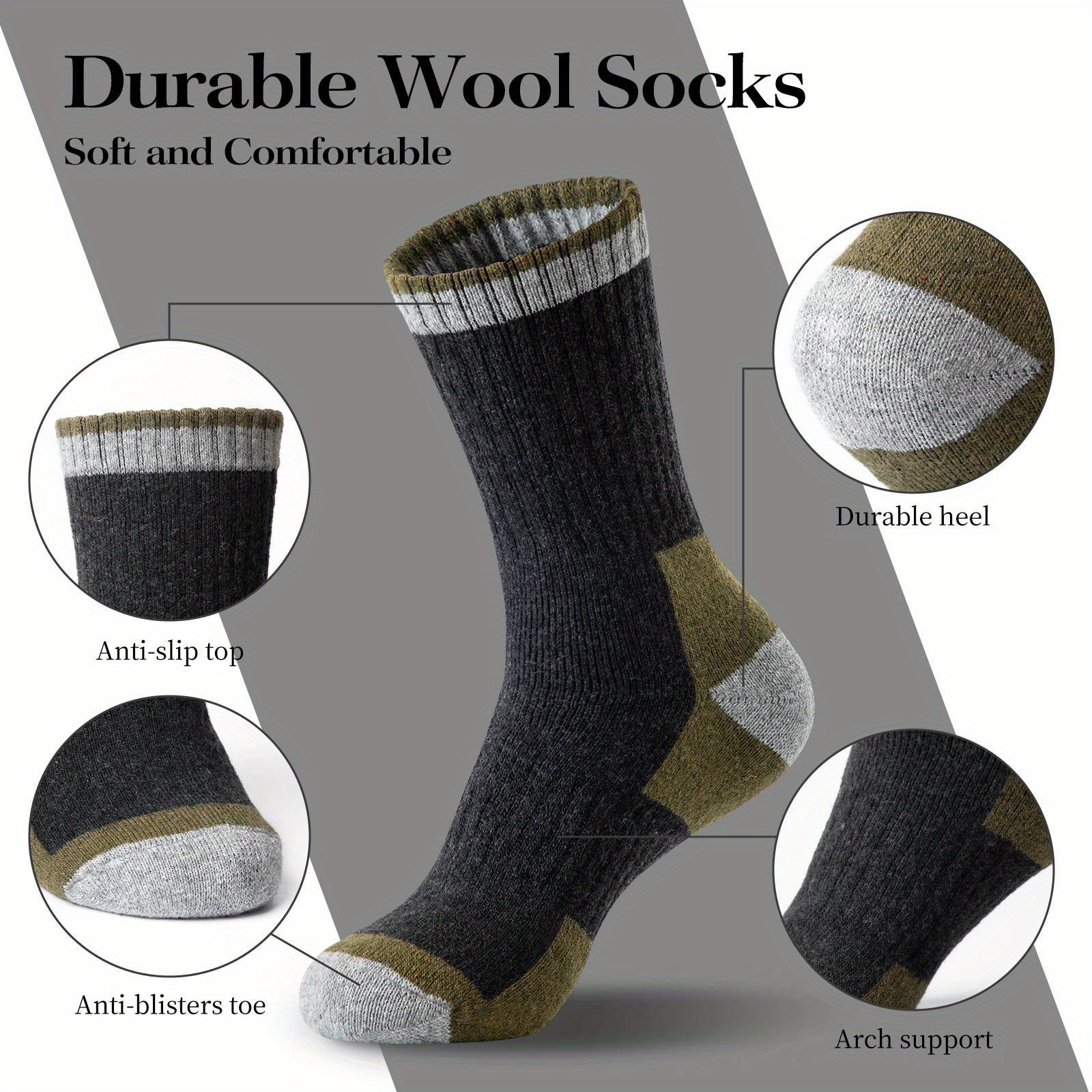 Winter Merino Wool Socks Thick - Wool Hiking Sock avis et prix