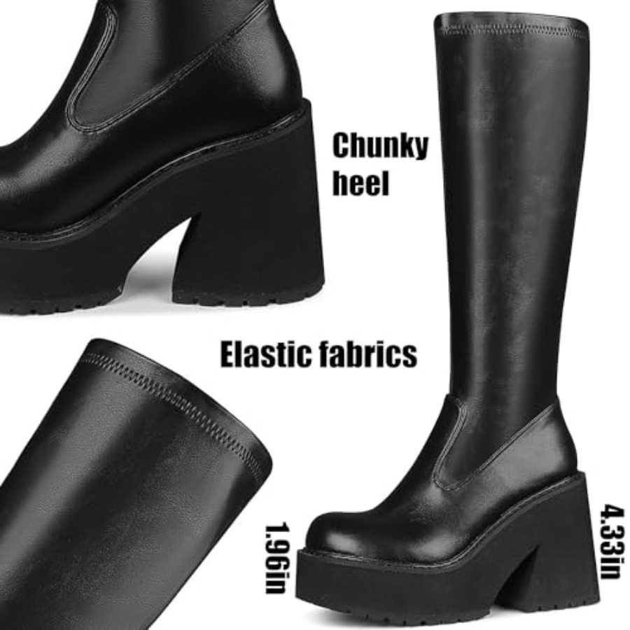 AMINUGAL Womens Elastic Knee H - Knee High Sock Women avis et prix