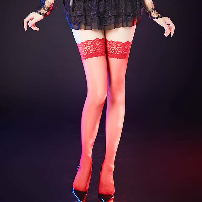 Thigh High Stripe Lace Stockin - Thigh High Sock Stay Up avis et prix