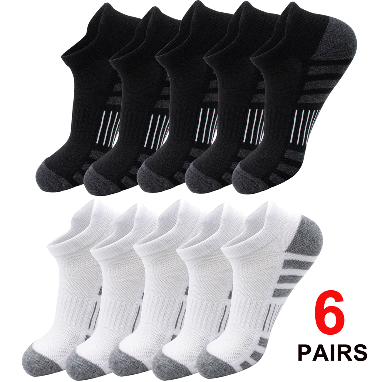 6/24 Pairs Cushioned Breathabl - Ankle Sock Low Cut avis et prix