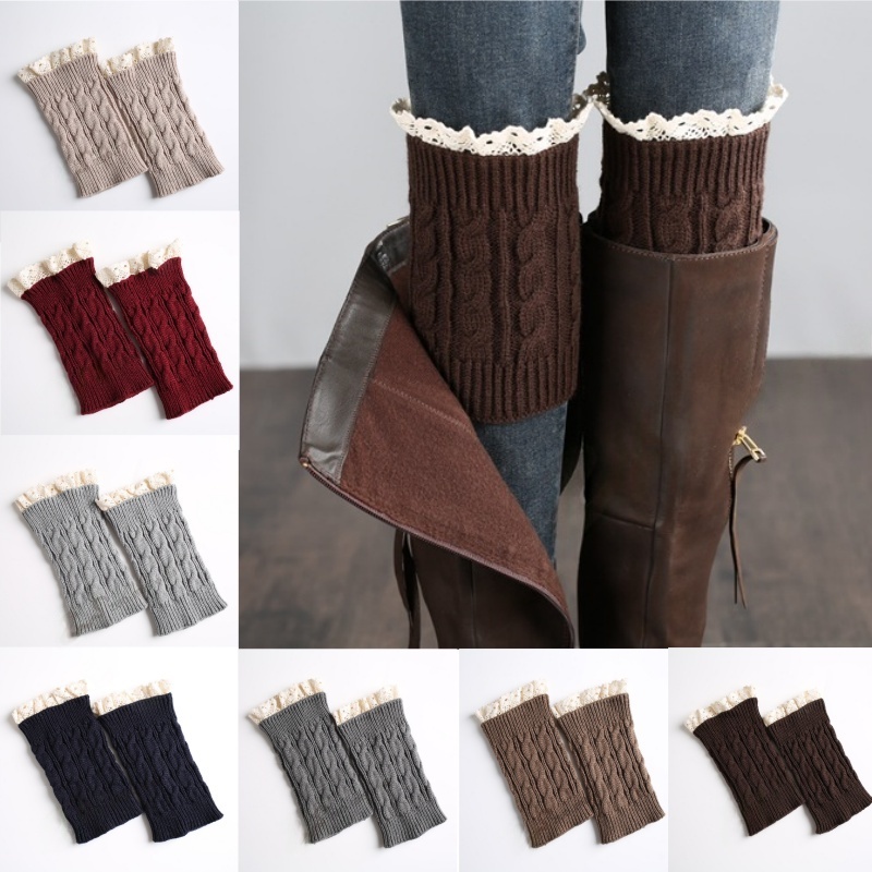 Winter Knit Solid Leg Warmers  - Thermal Sock Winter avis et prix