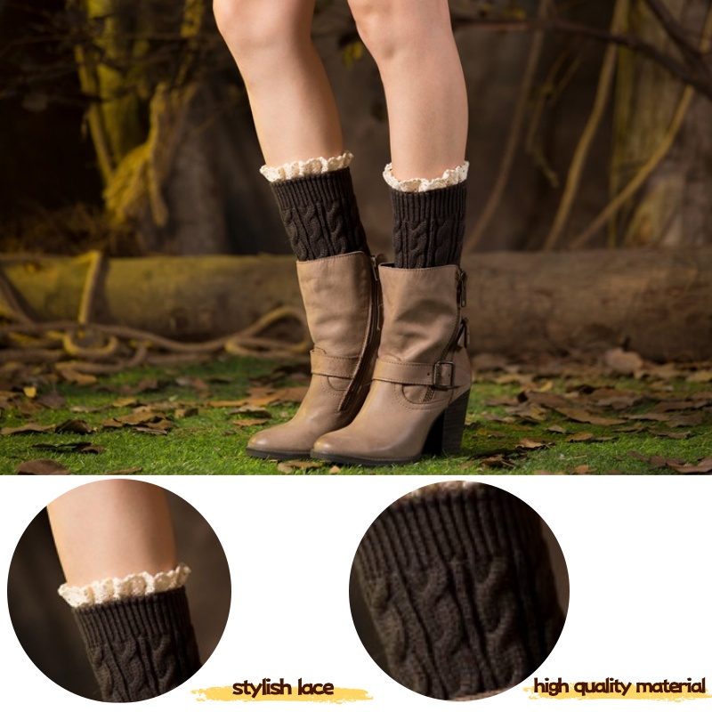 Winter Knit Solid Leg Warmers  - Thermal Sock Winter avis et prix