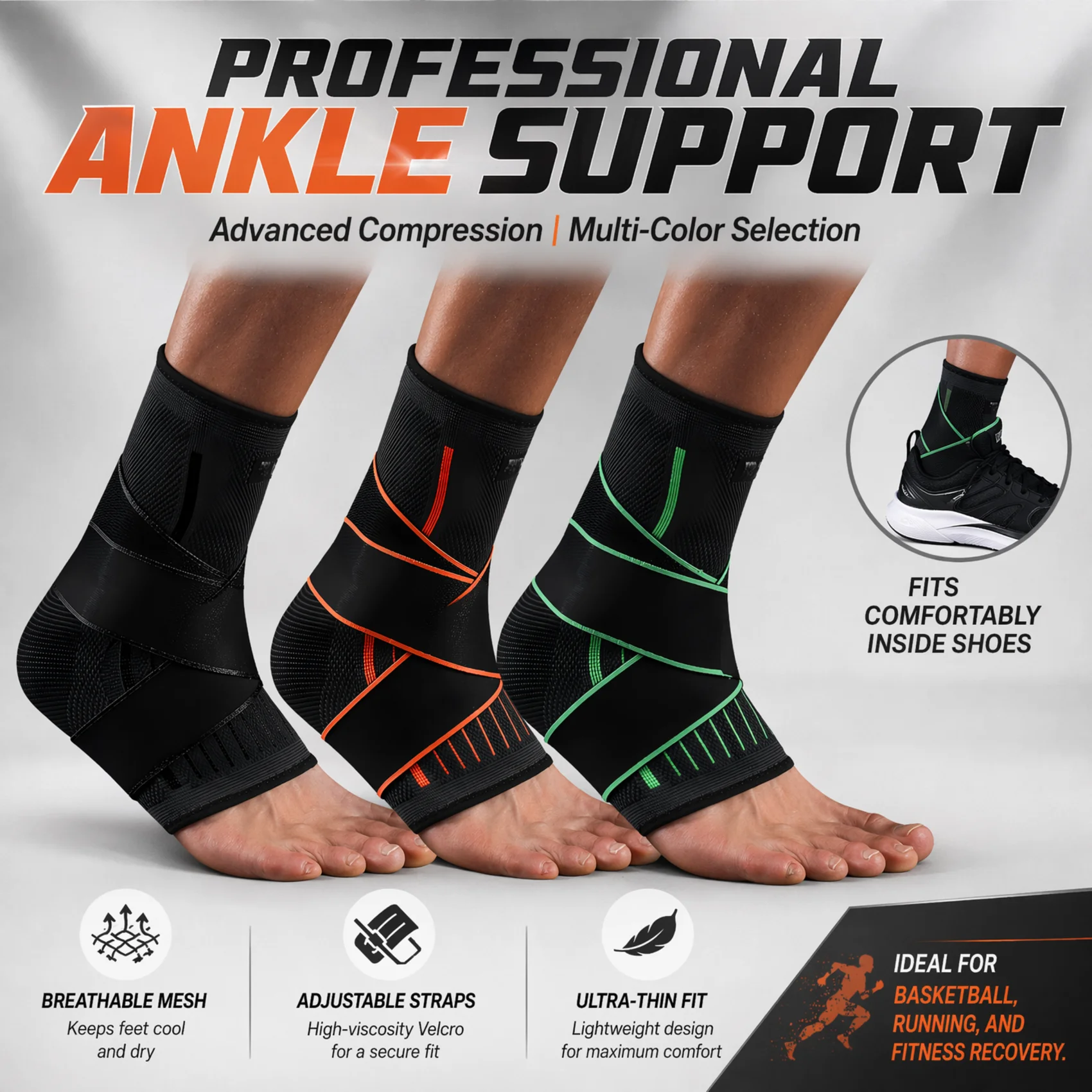 Breathable Compression Ankle B - Ankle Brace Sock avis et prix