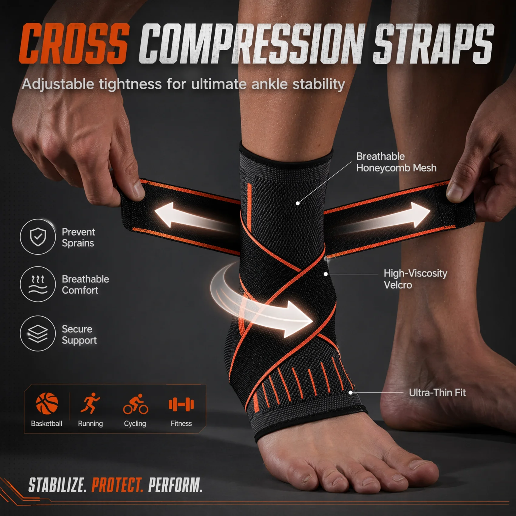 Breathable Compression Ankle B - Ankle Brace Sock avis et prix