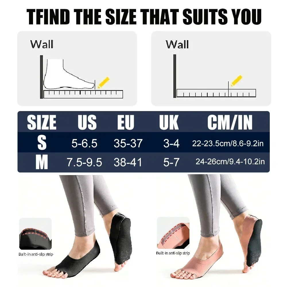 1Pair Toeless Yoga Pilates Soc - Grip Sock Yoga avis et prix