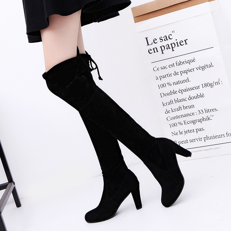 Women's Boots Stretch Fabric O - Knee High Sock Women avis et prix