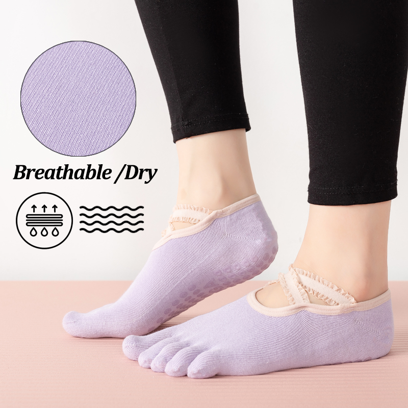 Ladies Non-Slip Pilates Socks  - Grip Sock Yoga avis et prix