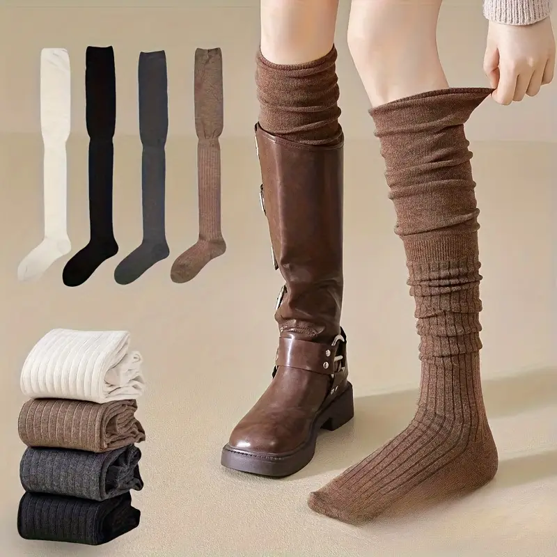 1-10Pairs Women’s Over-the-Kne - Boot Sock Slouchy avis et prix