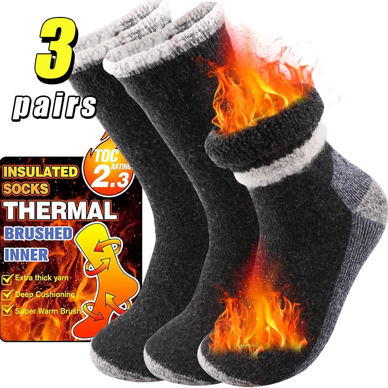 3Pairs High-Quality Thicken Wi - Thermal Sock Winter avis et prix