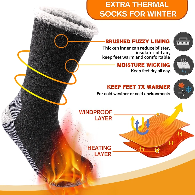 3Pairs High-Quality Thicken Wi - Thermal Sock Winter avis et prix
