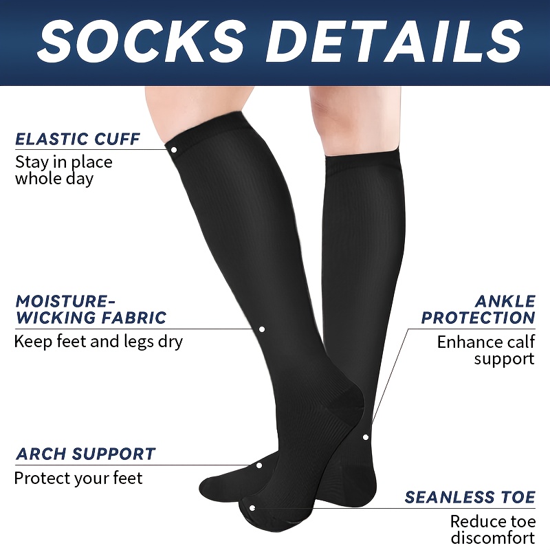 6 Pairs Mid-Calf Compression S - Wool Hiking Sock avis et prix