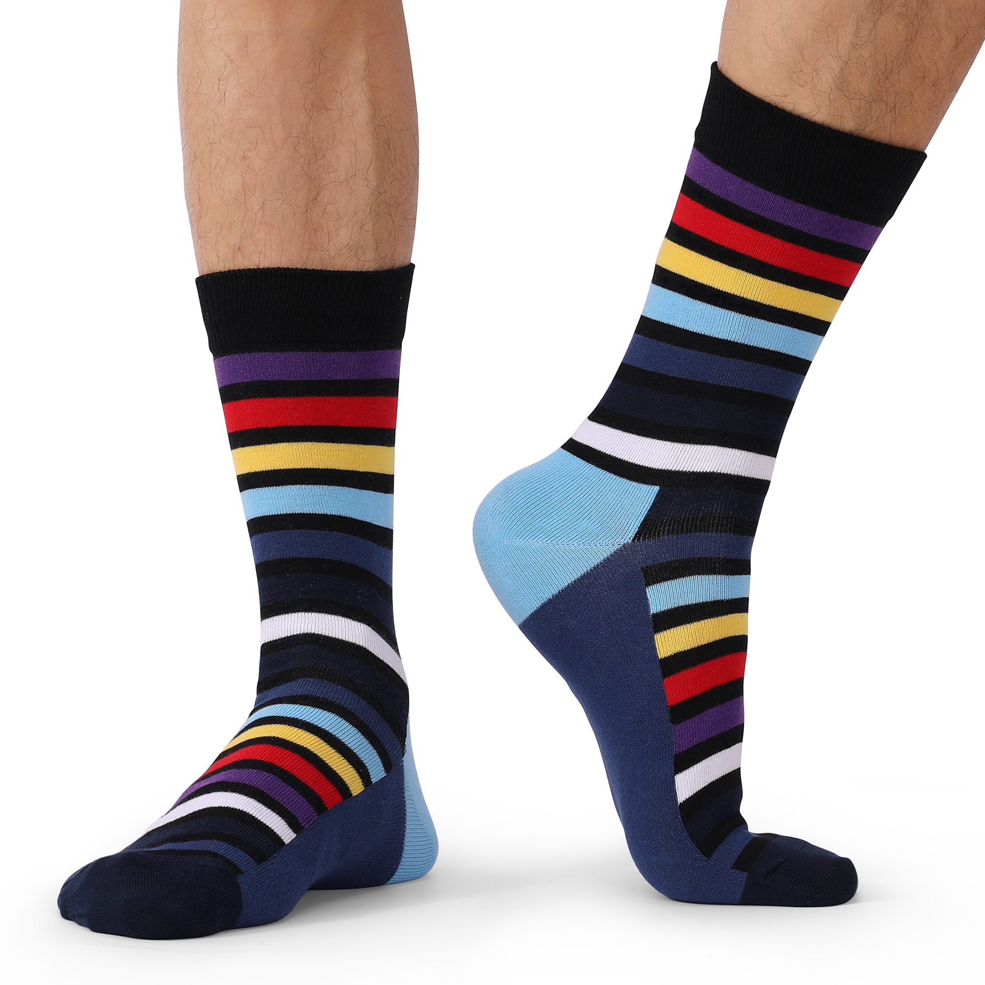 5Pairs Mens Fun Dress Socks, P - Cotton Crew Sock Pack avis et prix