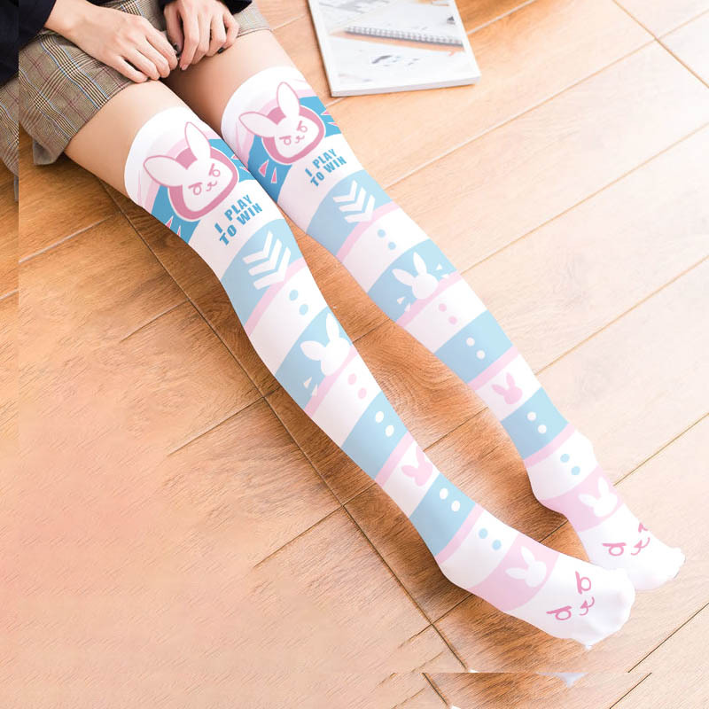 Game OW D.Va Cartoon Printed K - Silk Sock Bamboo avis et prix