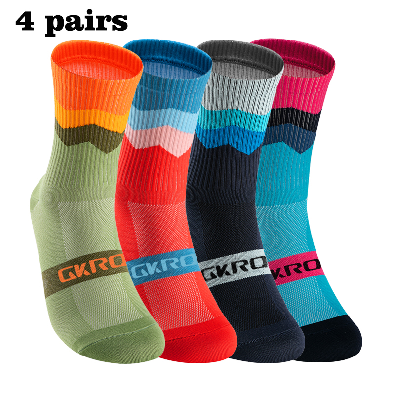 GKRQ 4 Pairs Bike Socks Men Nu - Compression Sock Medical avis et prix