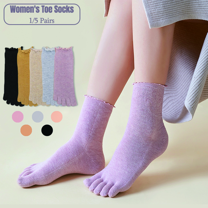 1/5 Pairs Cotton Women Five Fi - Toe Sock Split avis et prix