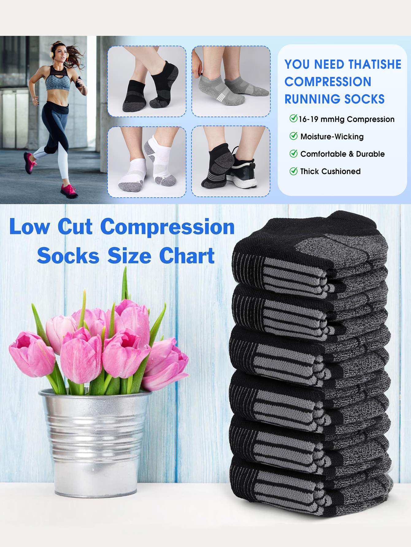 Men's Ankle Socks 6/12 Pairs B - Ankle Sock Low Cut avis et prix