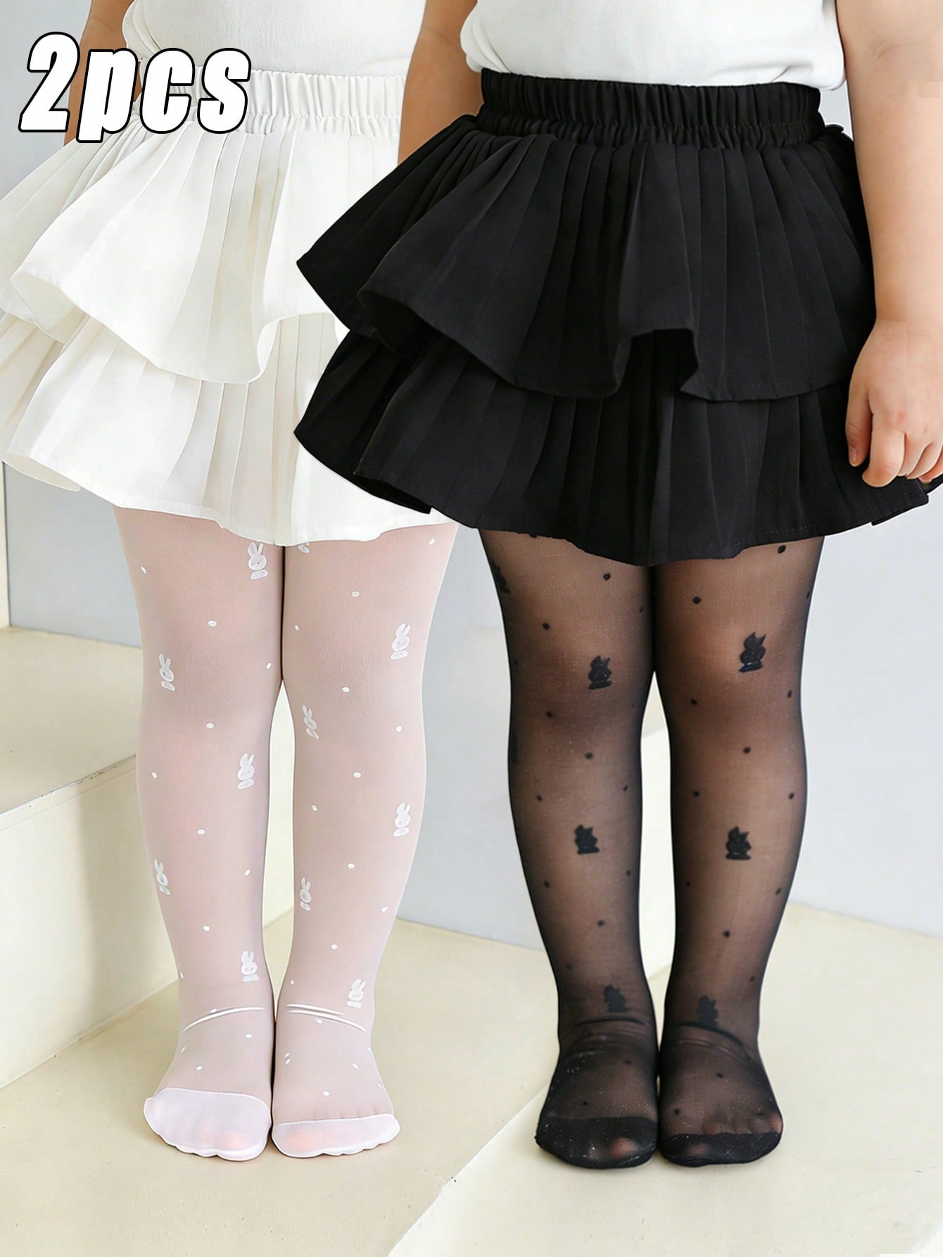 2Pack Toddler Girl Rabbit Prin - Tights Pantyhose Sheer avis et prix