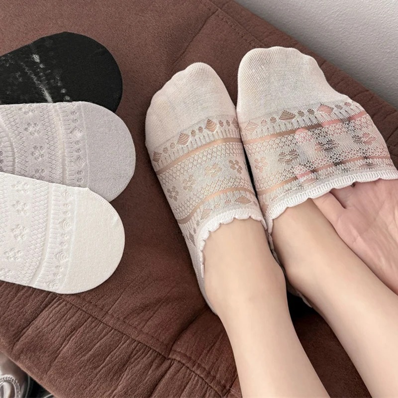 Lace Openwork Ballet Socks for - Invisibility Sock Loafer avis et prix
