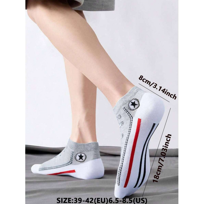 5/10 Pairs Multi-Color Breatha - Ankle Sock Low Cut avis et prix