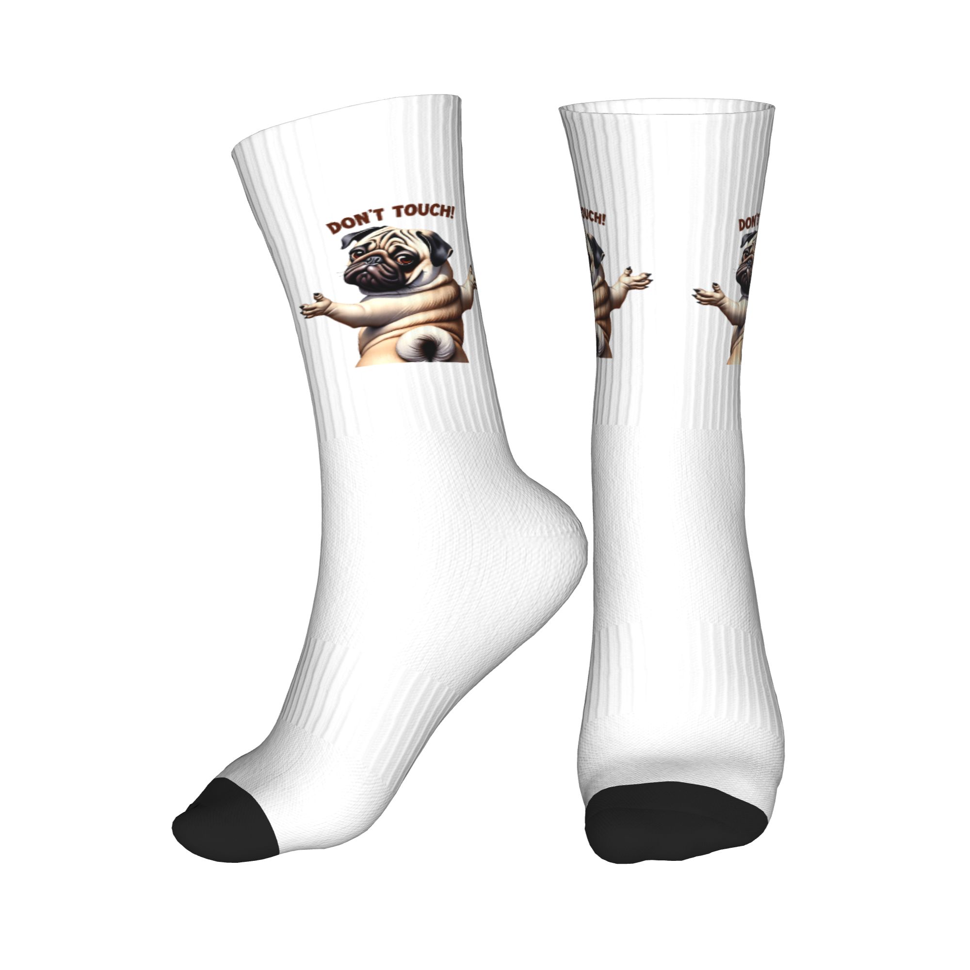 Fashion Mens Don't Touch Pug D - Dress Sock Men avis et prix