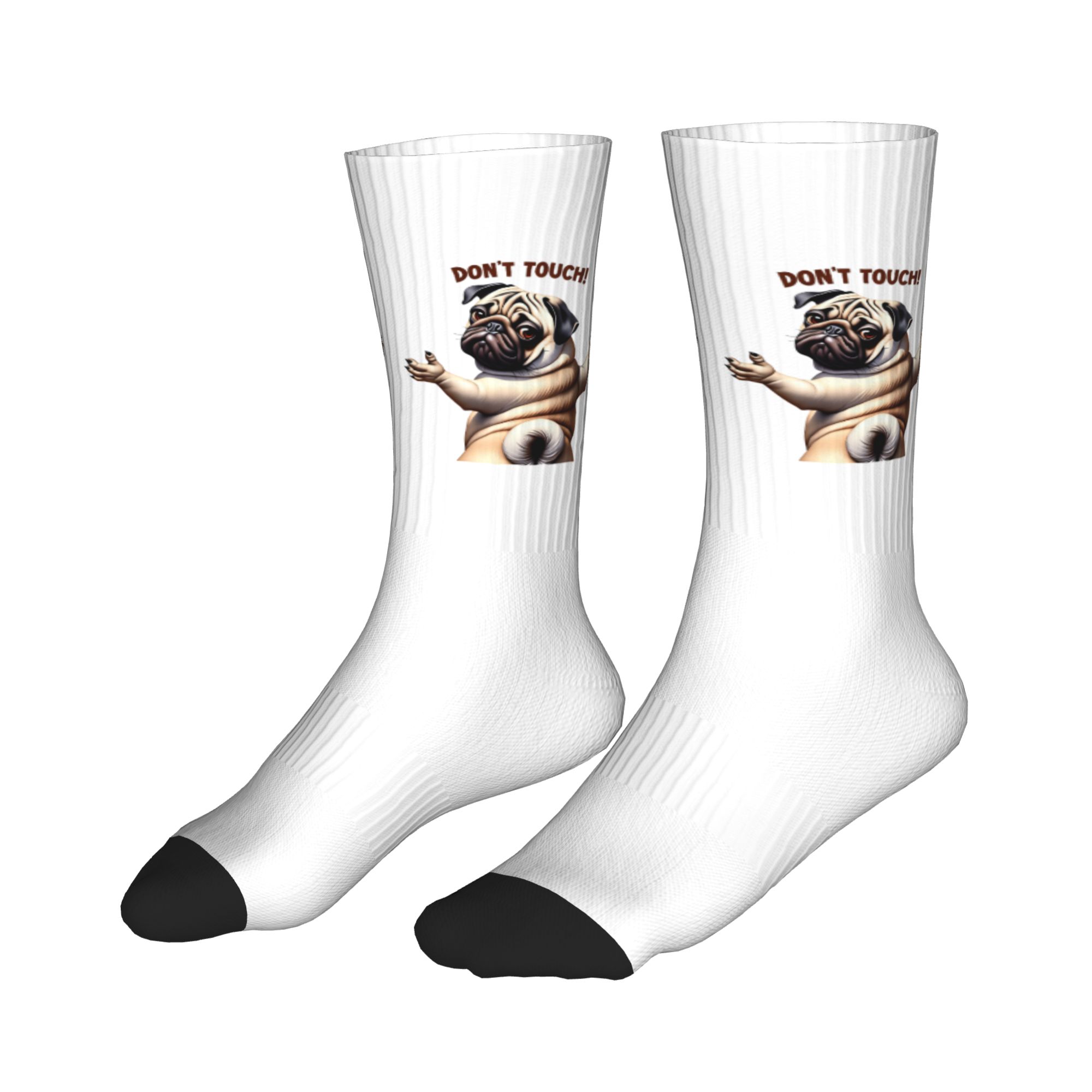 Fashion Mens Don't Touch Pug D - Dress Sock Men avis et prix