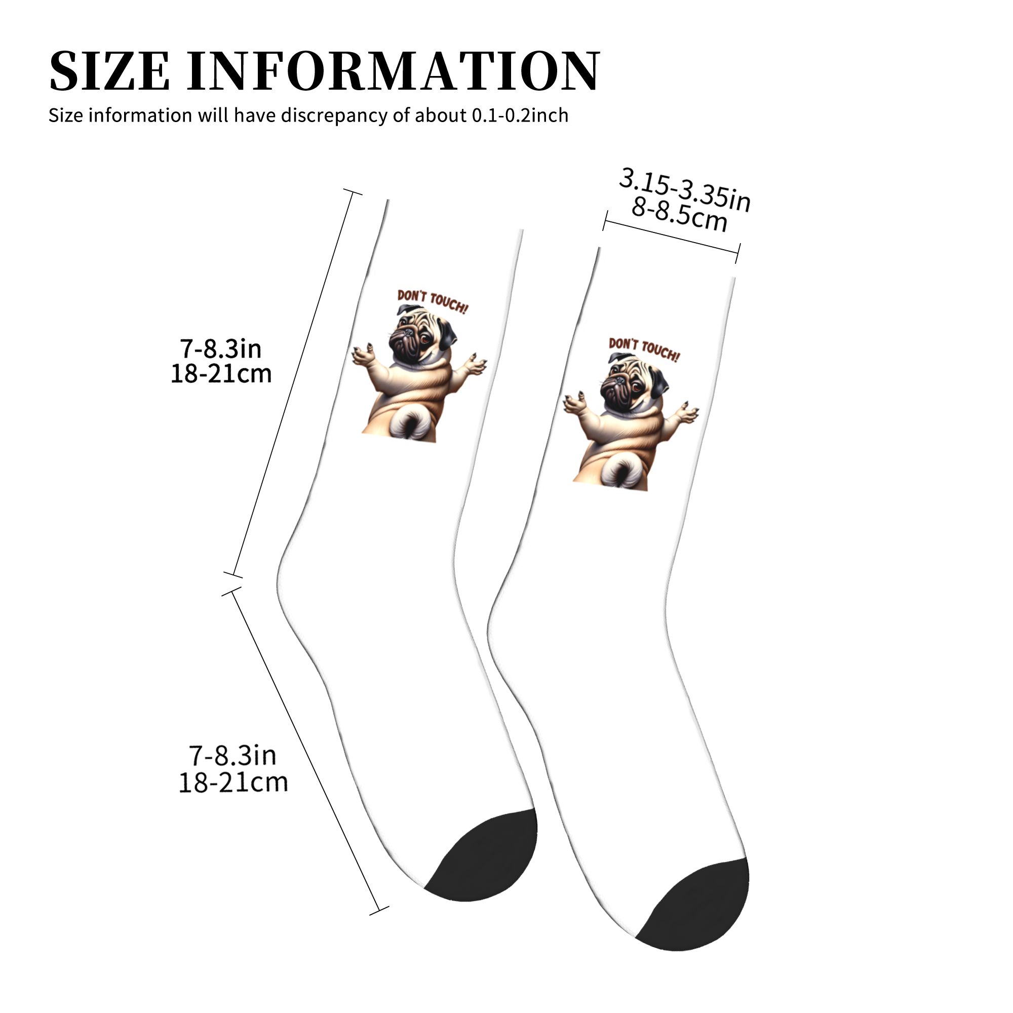 Fashion Mens Don't Touch Pug D - Dress Sock Men avis et prix