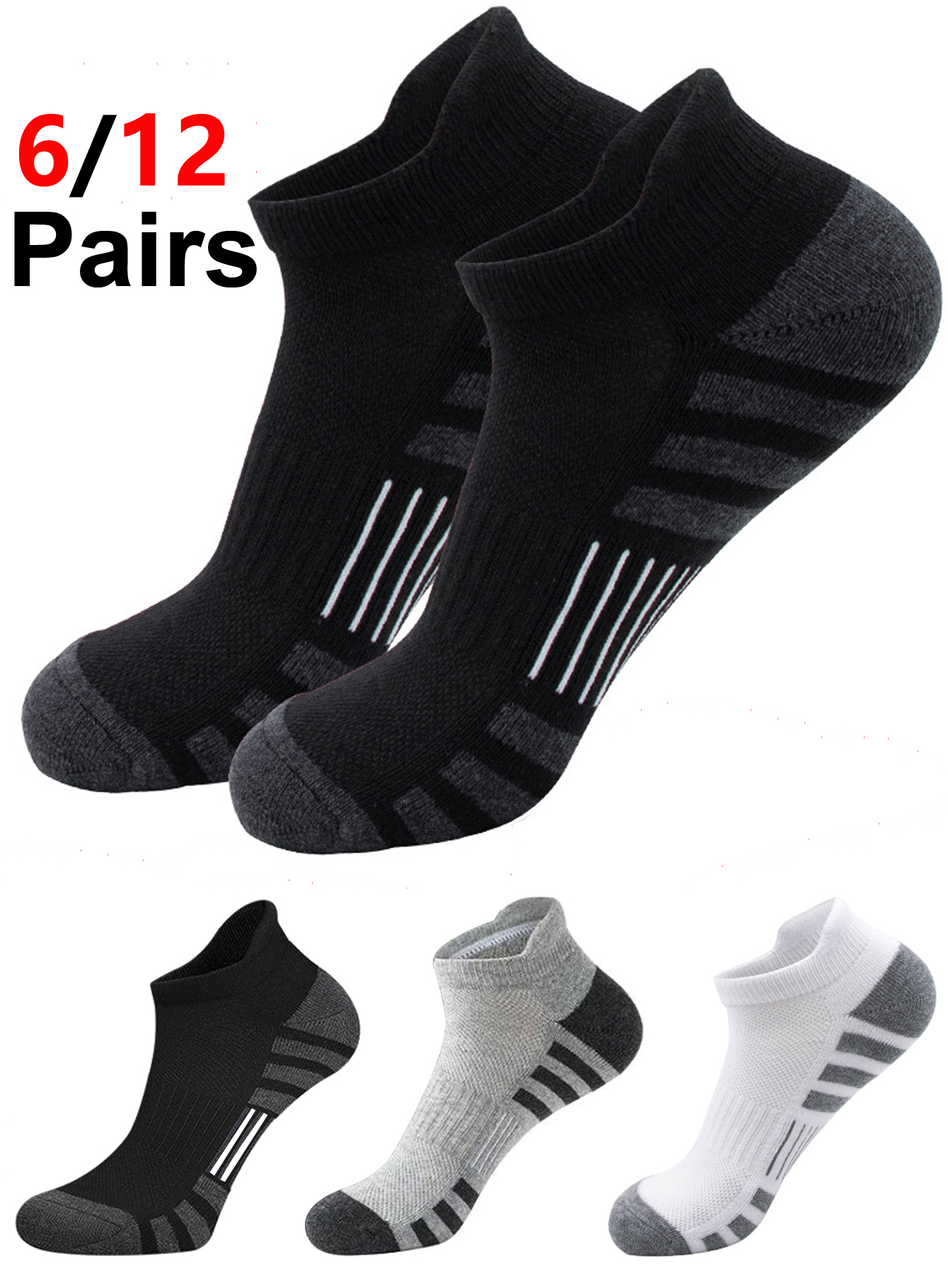 6/24 Pairs Cushioned Breathabl - Athletic Sock Cushion avis et prix
