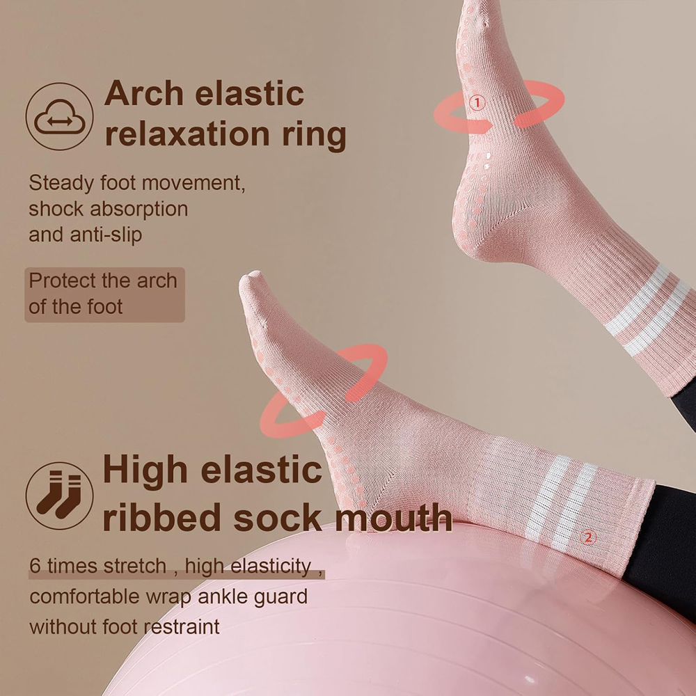 Yoga Pilates Socks with Grips  - Grip Sock Yoga avis et prix