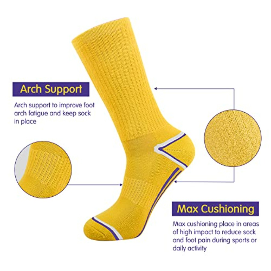 Mens 6 Pack Athletic Performan - Athletic Sock Cushion avis et prix