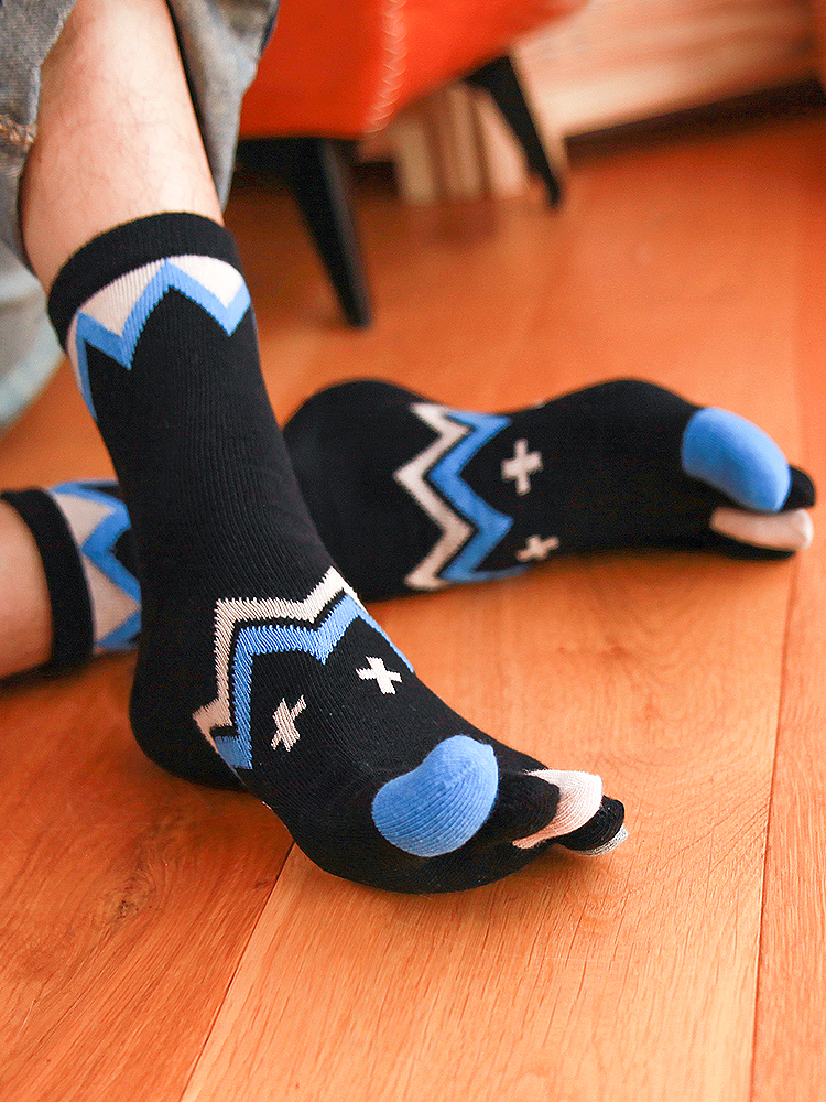 5 Pairs Four-season Pure Cotto - Toe Sock Split avis et prix