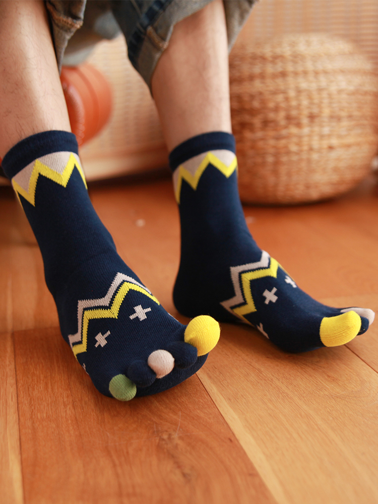 5 Pairs Four-season Pure Cotto - Toe Sock Split avis et prix