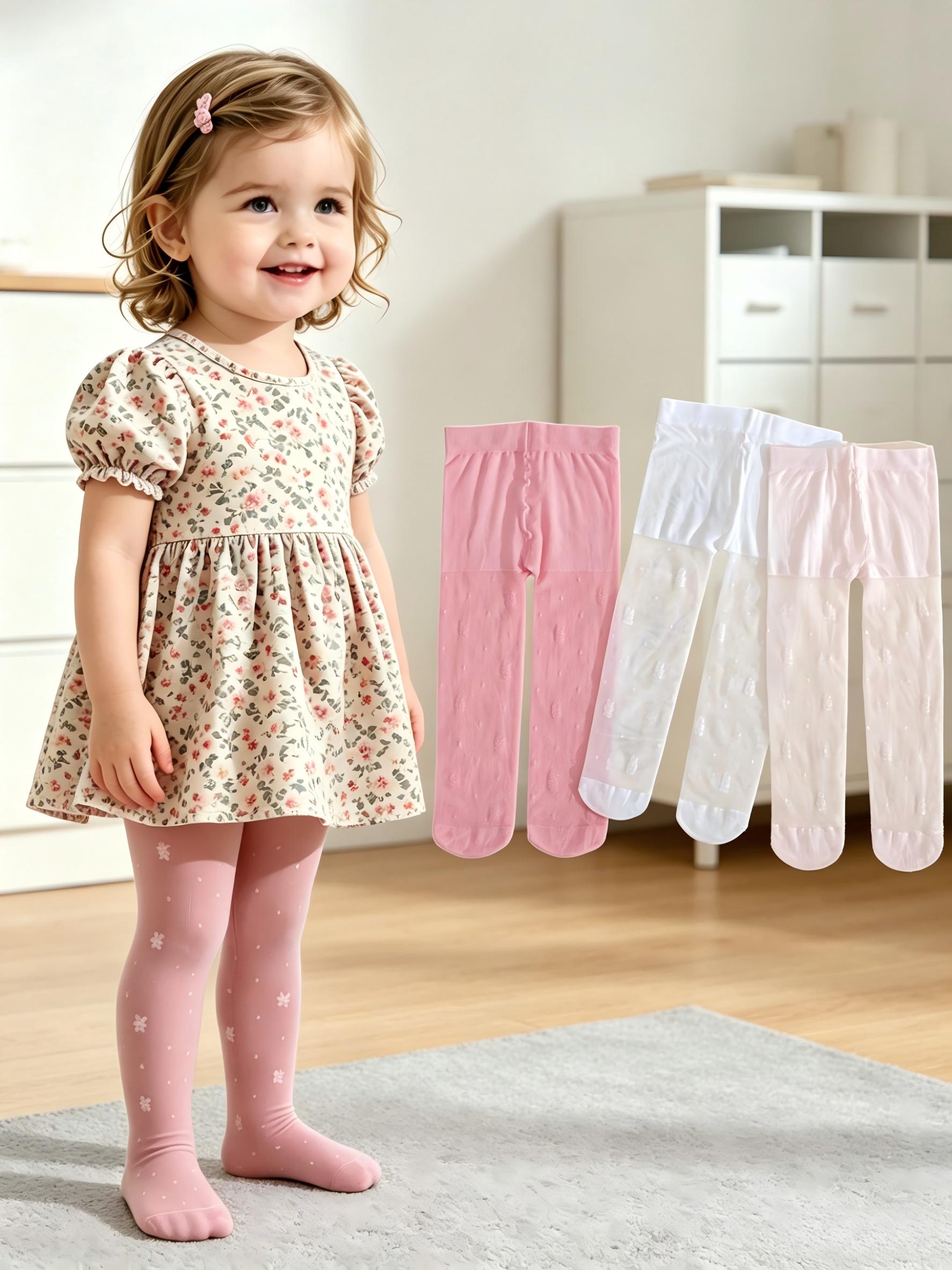 3Pack Toddler Girls Floral Pri - Tights Pantyhose Sheer avis et prix