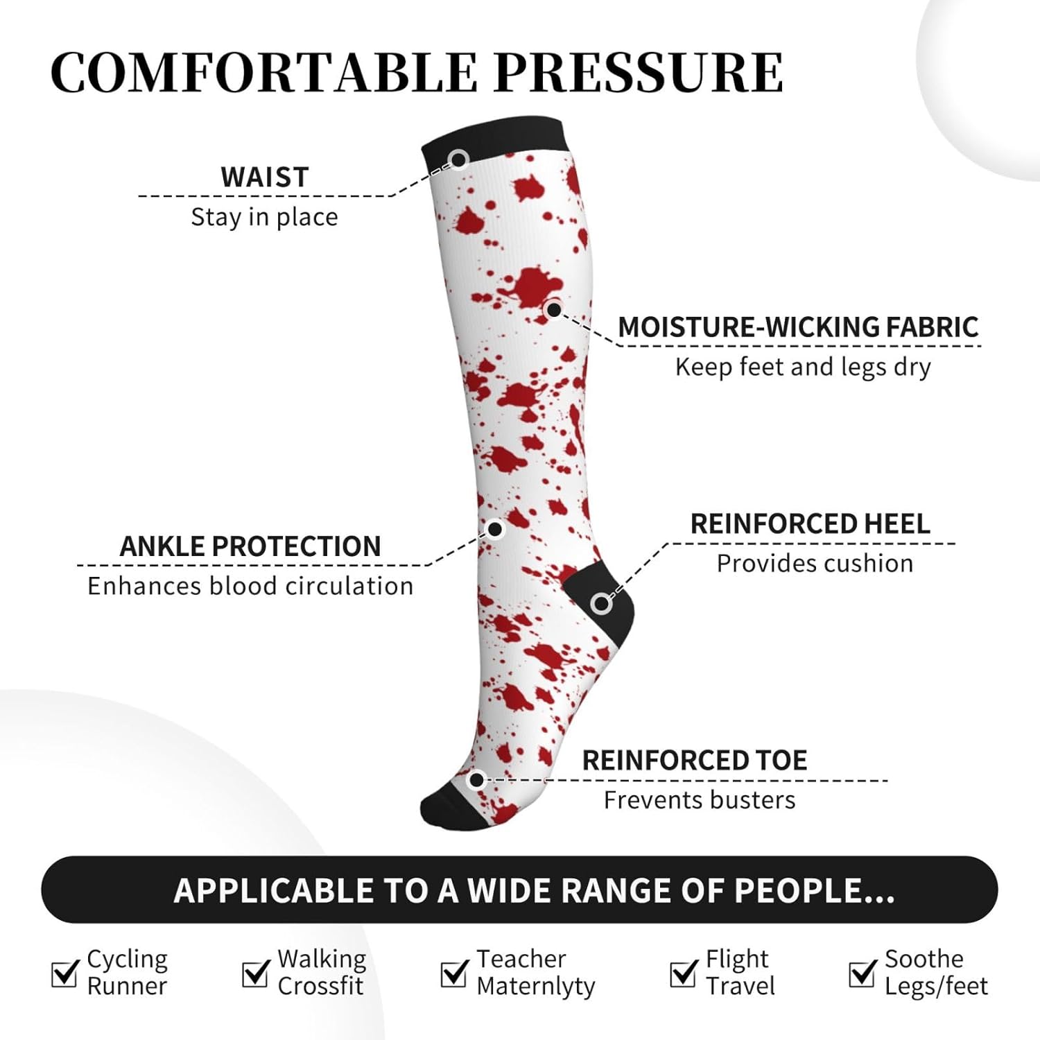 Compression Socks Calf Knee Hi - Knee High Sock Women avis et prix