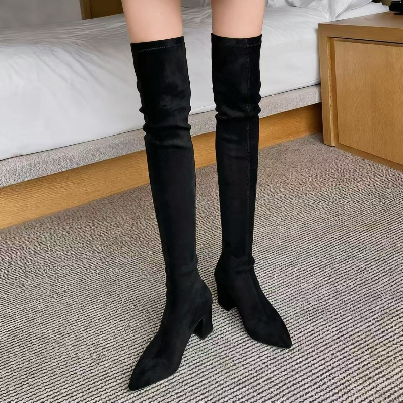 Sexy Women's Boots Pointed Toe - Knee High Sock Women avis et prix