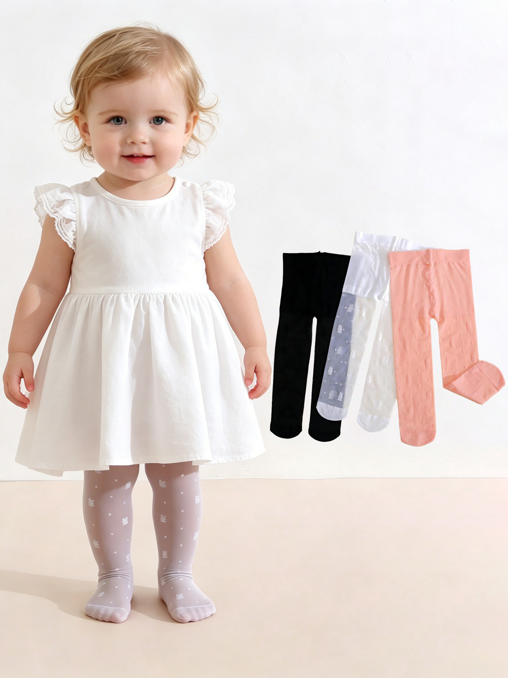3Pack Toddler Girl Rabbit Prin - Tights Pantyhose Sheer avis et prix