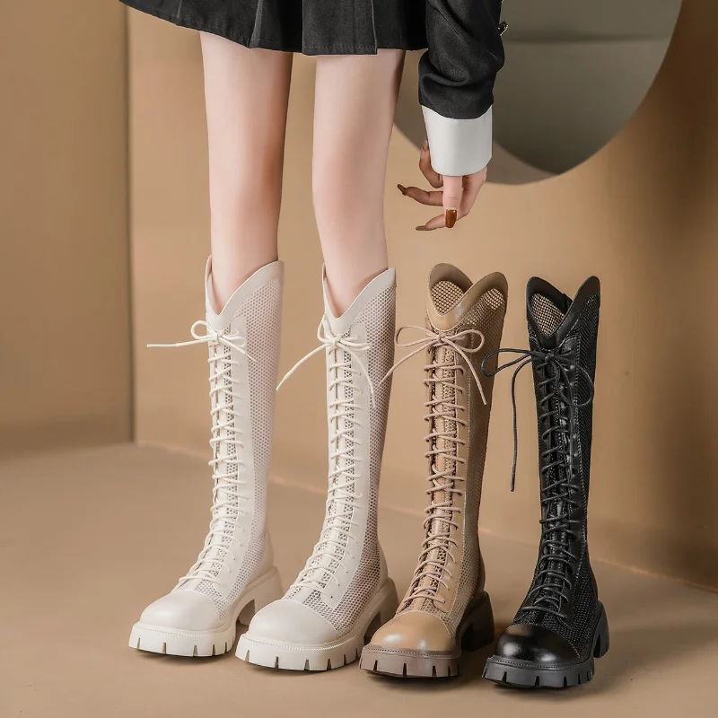 Women Summer Knee-high Mesh Hi - Knee High Sock Women avis et prix