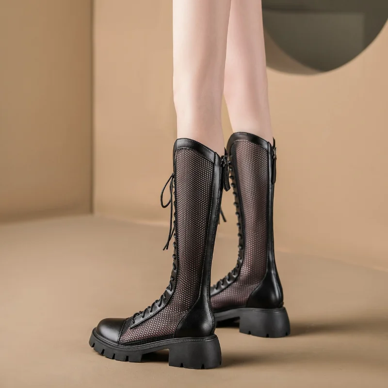 Women Summer Knee-high Mesh Hi - Knee High Sock Women avis et prix