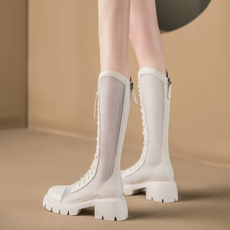 Women Summer Knee-high Mesh Hi - Knee High Sock Women avis et prix