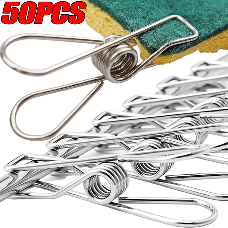 10/50PCS Stainless Steel Clips - Sock Organizer Tray avis et prix