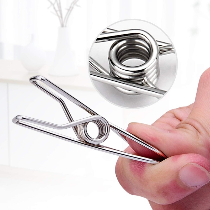 10/50PCS Stainless Steel Clips - Sock Organizer Tray avis et prix