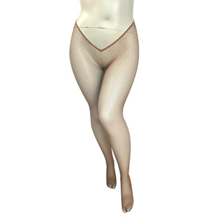 V-Cut Skintone Gold Glitter Fi - Fishnet Stocking Women avis et prix