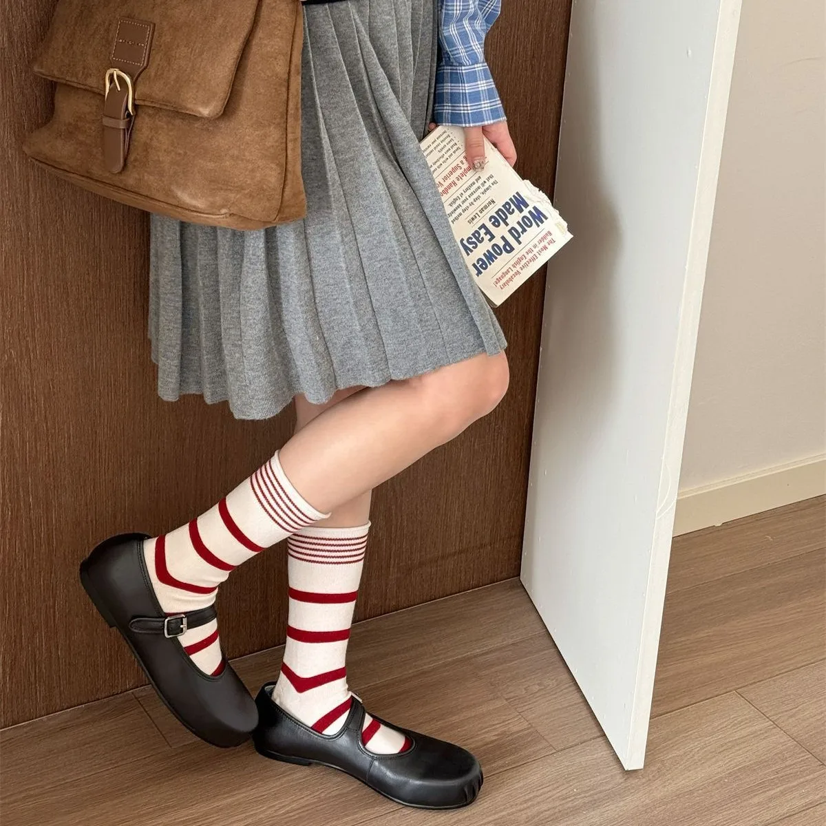 Korean Winter Striped Wool Sil - Silk Sock Bamboo avis et prix